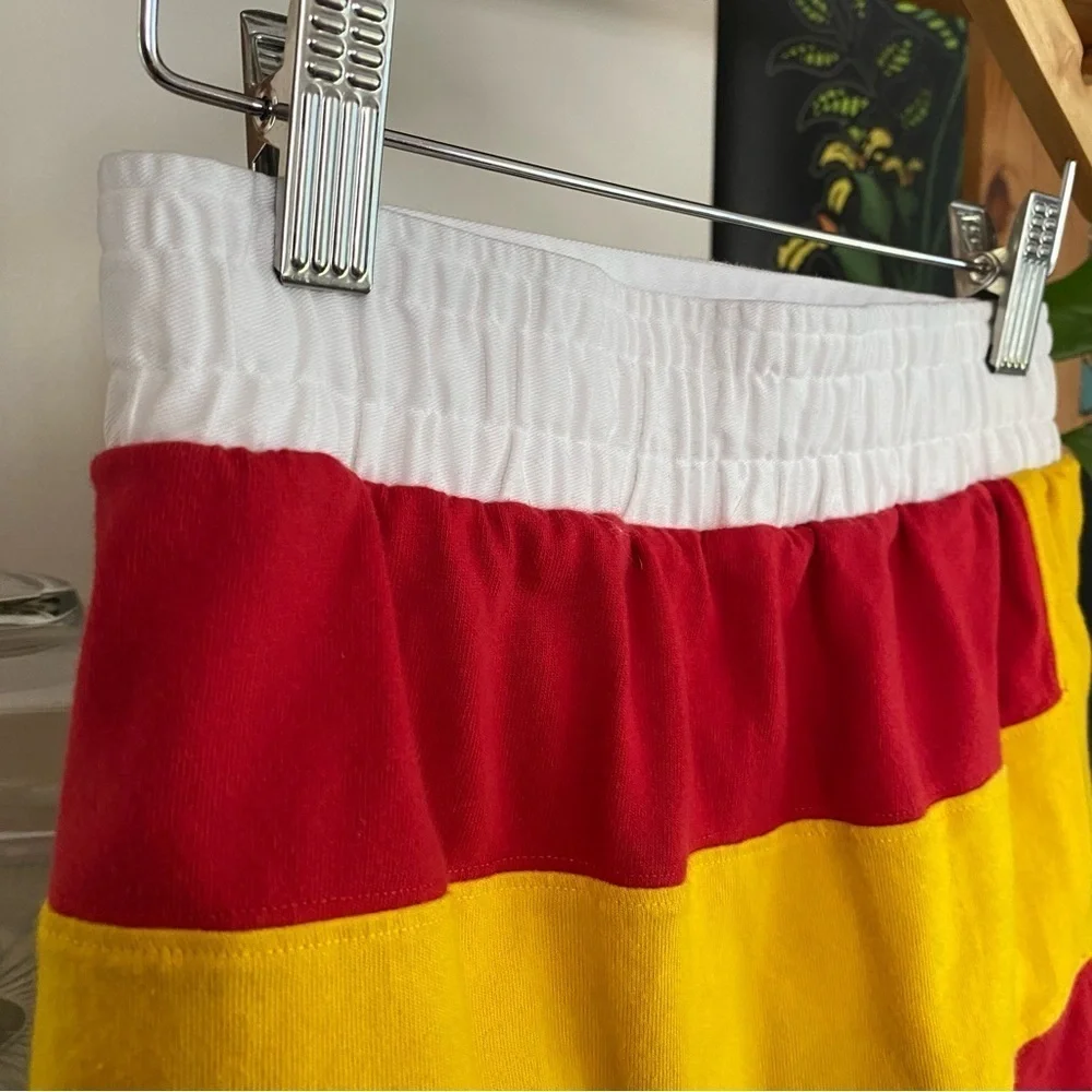 Ralph Lauren Sailing Yacht Club Yellow Red Rugby Stripe Skort Skirt